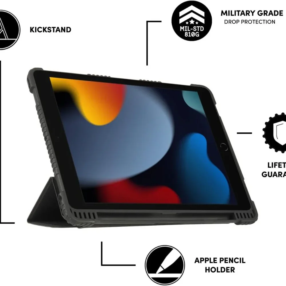 Pelican - Diplomat Series - Ultra Rugged Folio Case for iPad (9th gen, 2021)